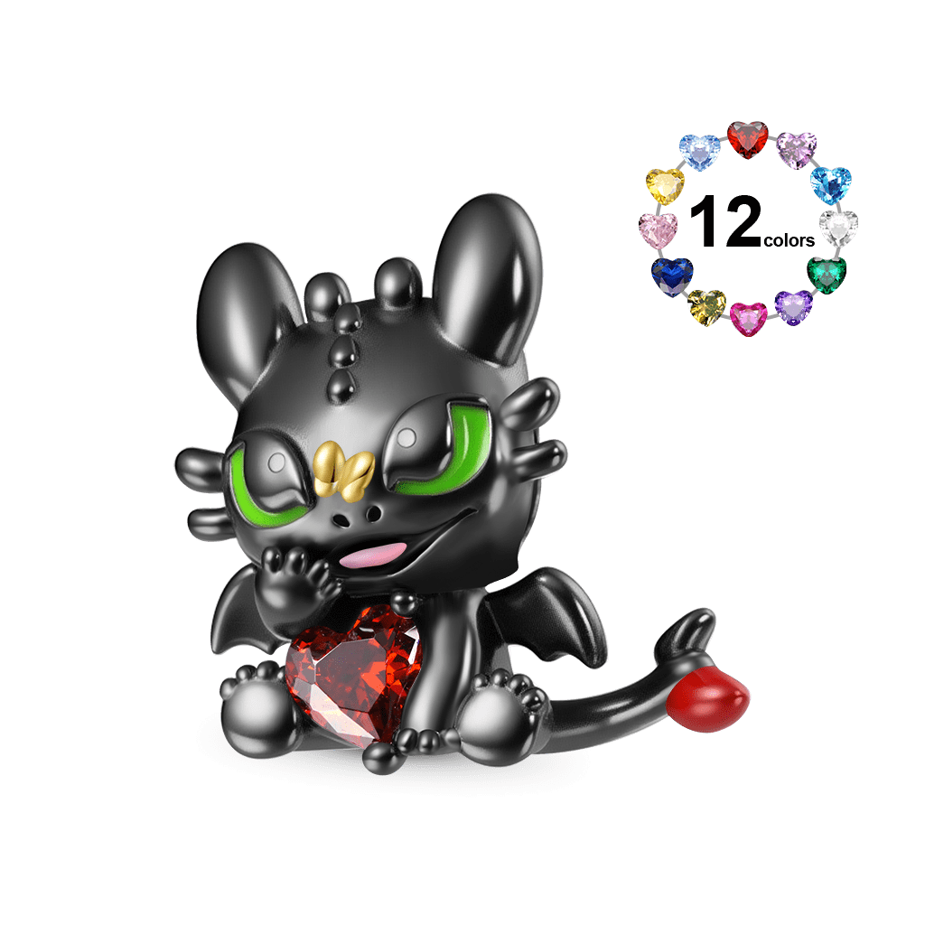 Gnoce How to Train Your Dragon Toothless Embraces Heart Charm_1
