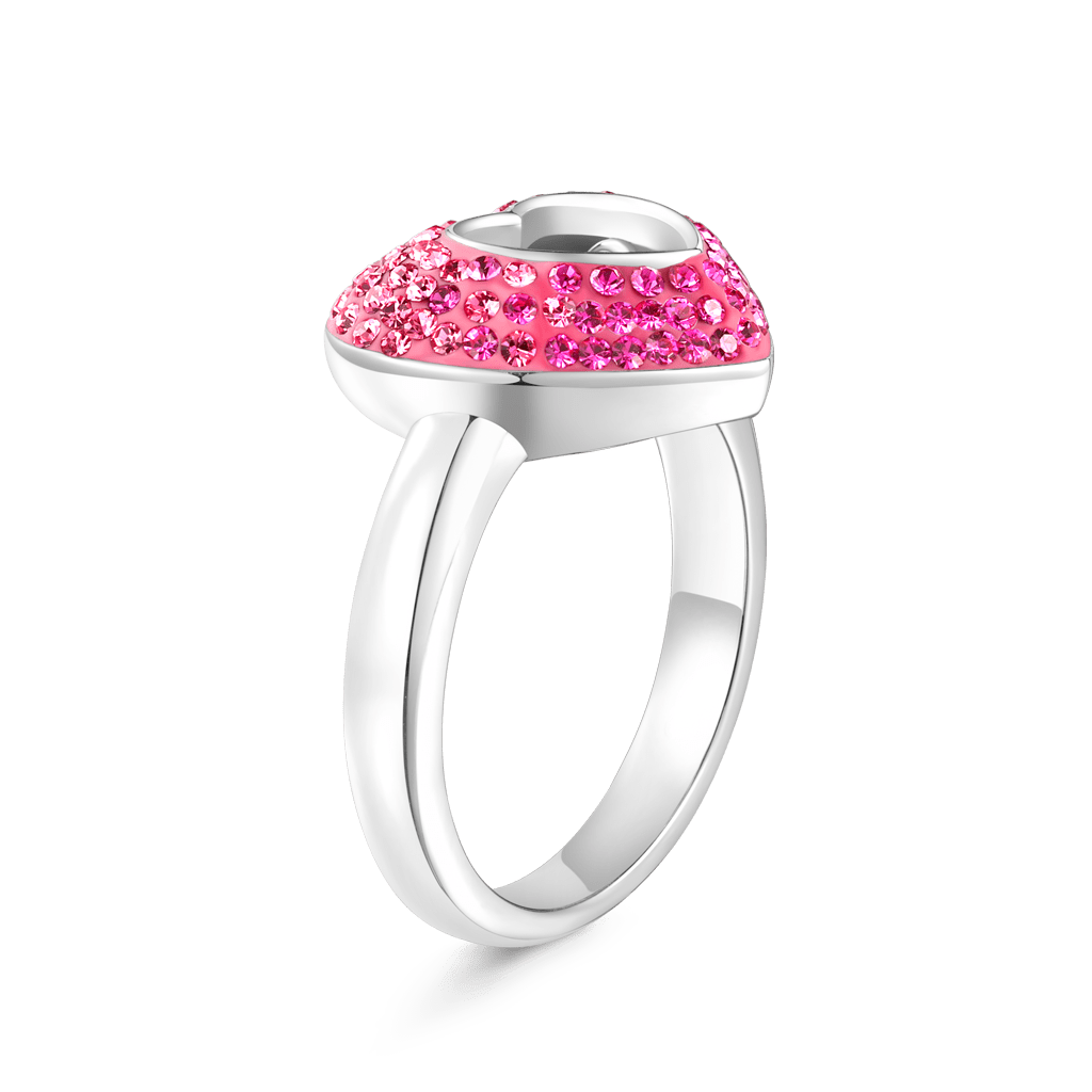 Gnoce Sparkling Pavé Heart Dancing Ring_4