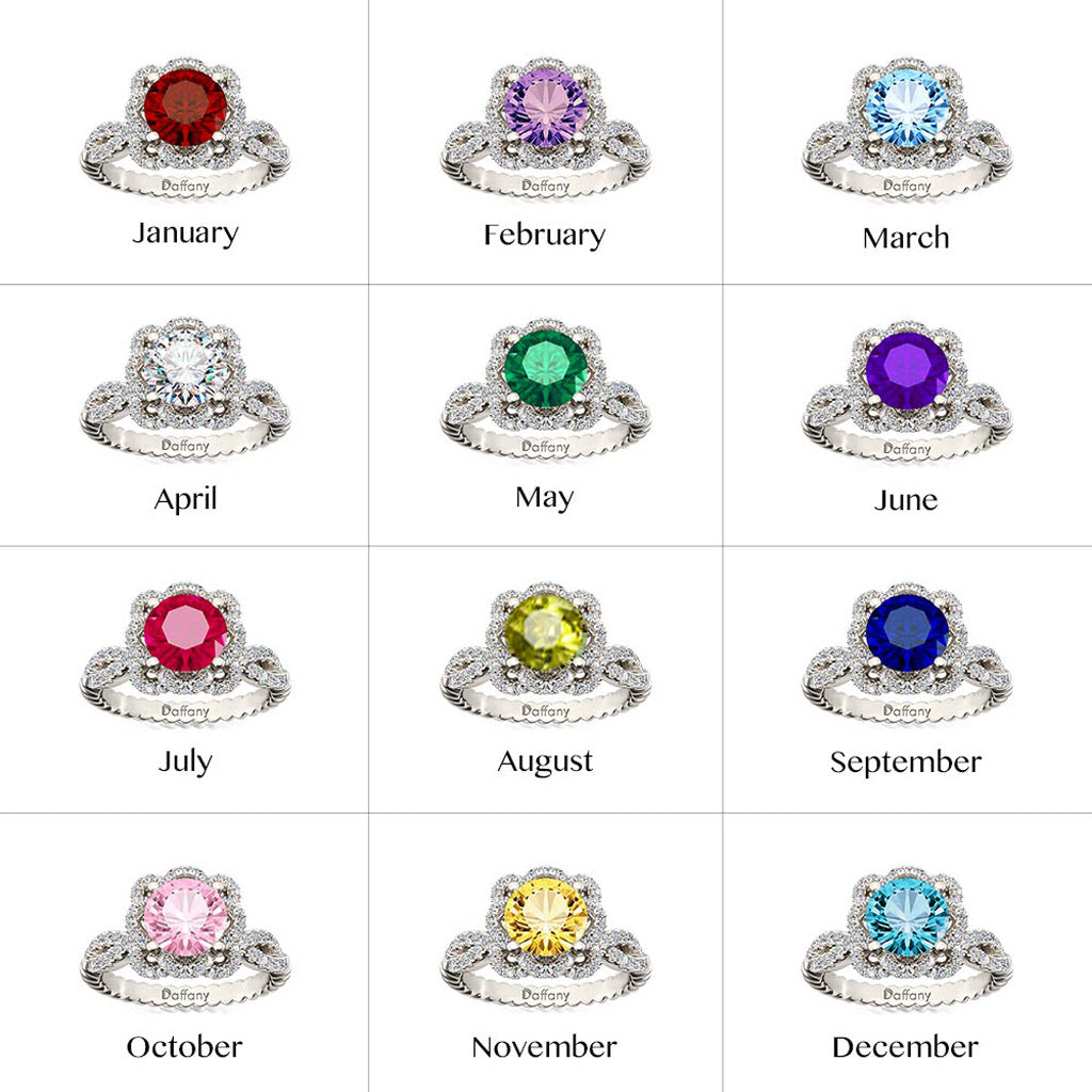 Gnoce Round Cut Vintage Birthstone Ring_5