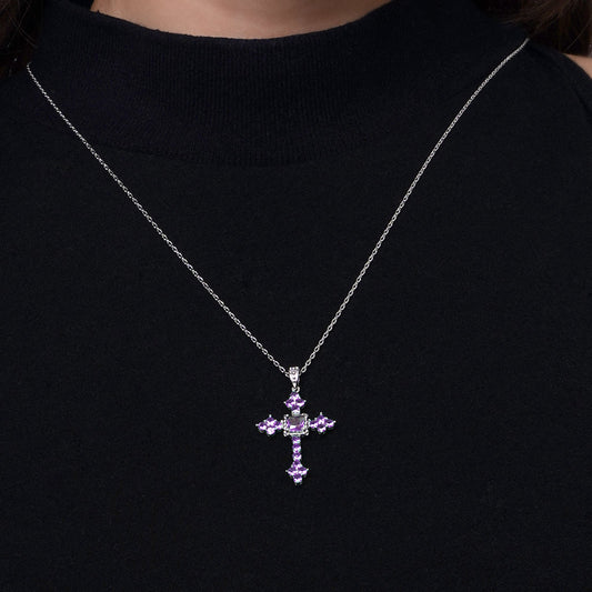Gnoce Elegant Vintage Cross Pendant Necklace_6