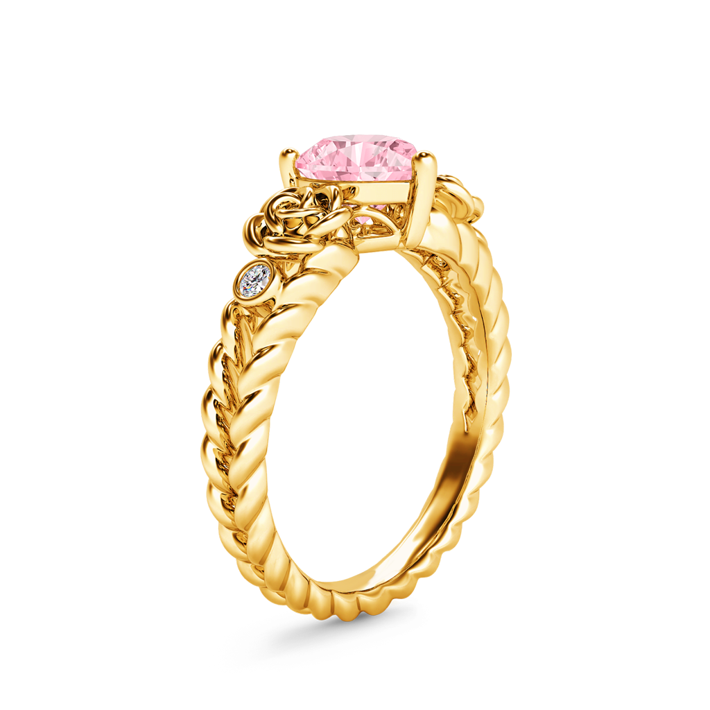 Gnoce Heart Rose Flower Engagement Ring_3