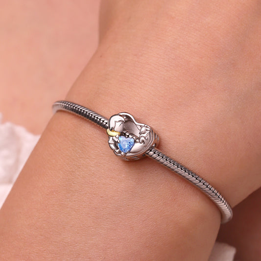 Gnoce Little Boy and Fox Love Personalized Photo Charm_5