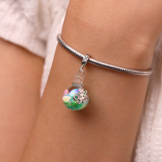 Gnoce Elf Luminous Star Quicksand Bottle Pendant Dangle Charm_7