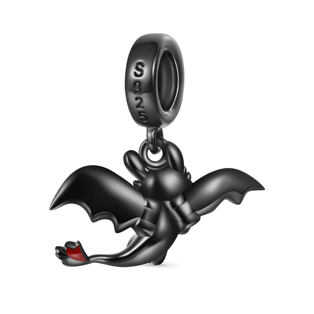 Gnoce How to Train Your Dragon Toothless Flapping Wings Pendant Dangle Charm_3