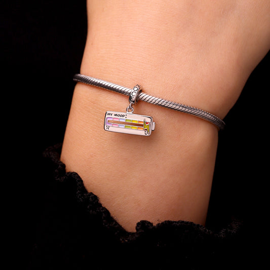 Gnoce Slideable Funny Enamel Seven Mood Pin Pendant Dangle Charm_7