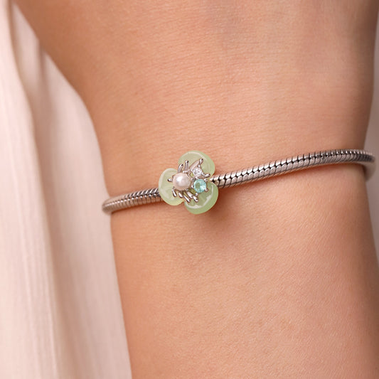 Gnoce Spring Healing Green Flower Stopper Charm_4