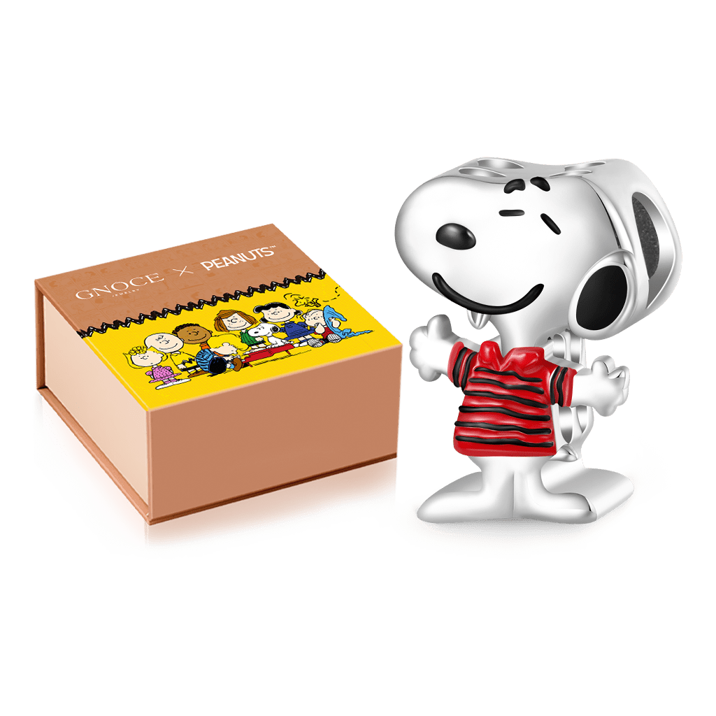 Gnoce Peanuts Snoopy Striped Short-sleeve Charm_2
