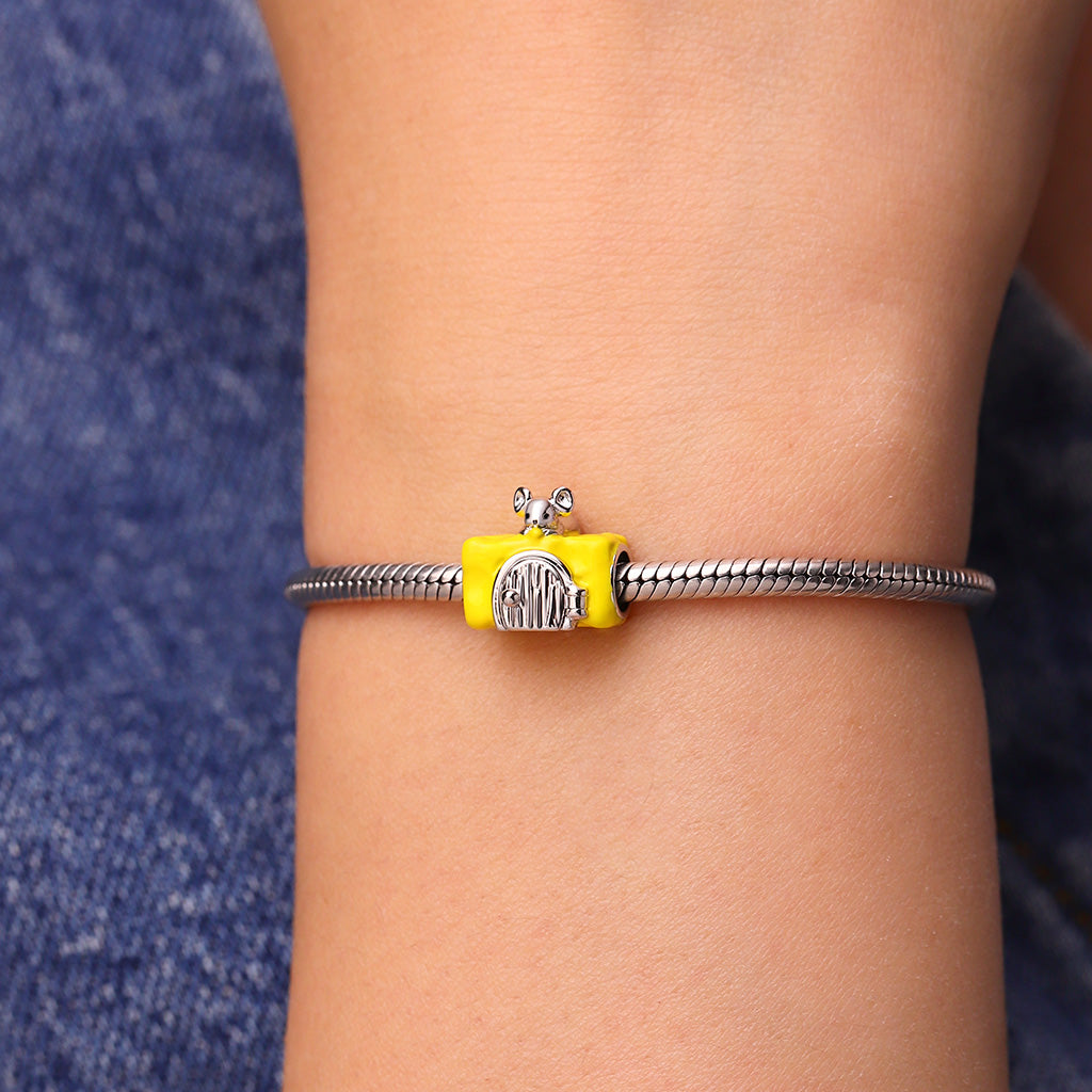 Gnoce Mouse Delicious Cheese House Charm_6