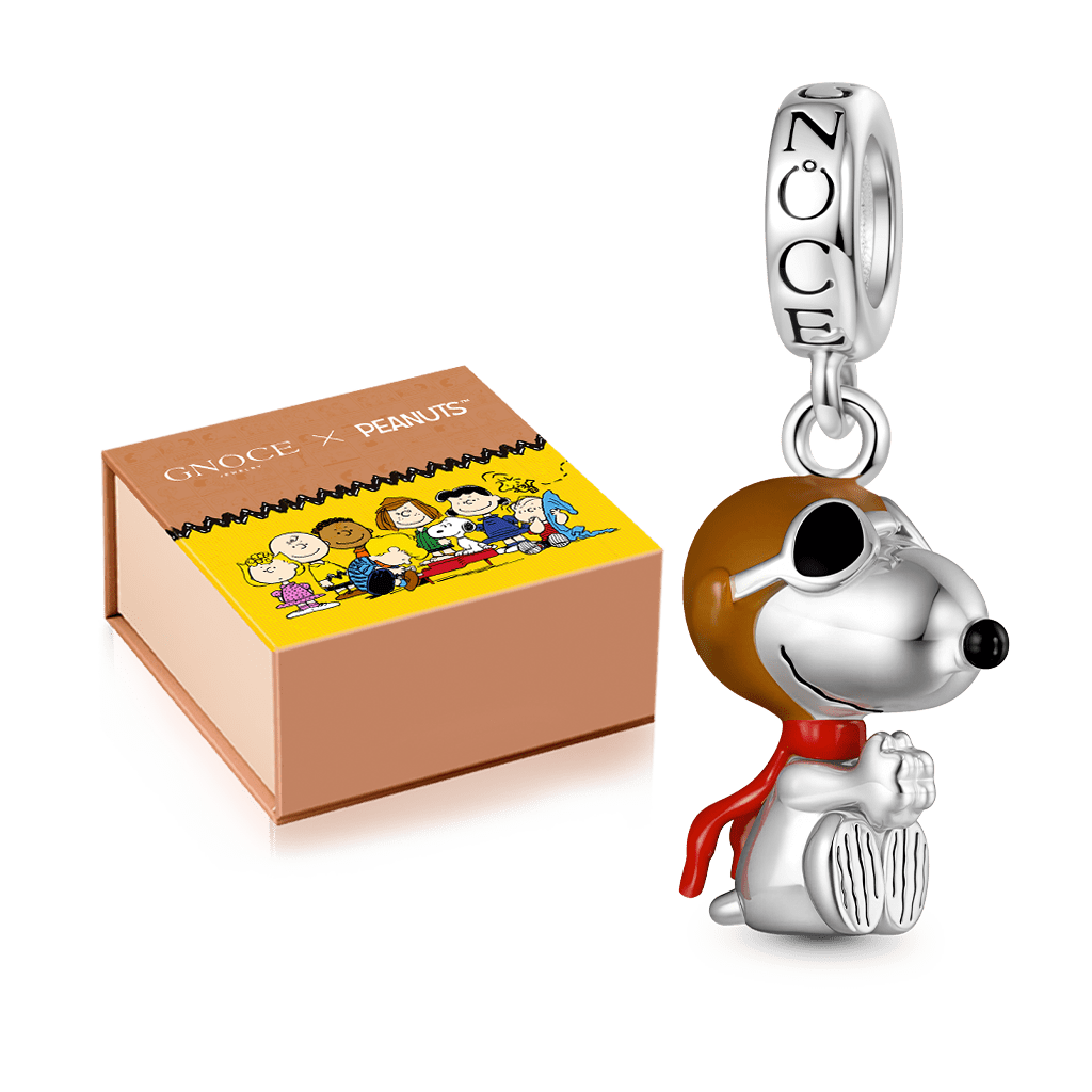 Gnoce Peanuts Ace Pilots Snoopy Pendant Dangle Charm_2