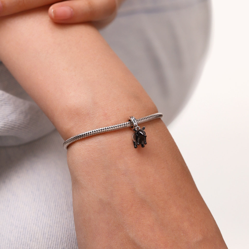 Gnoce Cute Malayan Tapir Pendant Dangle Charm_6