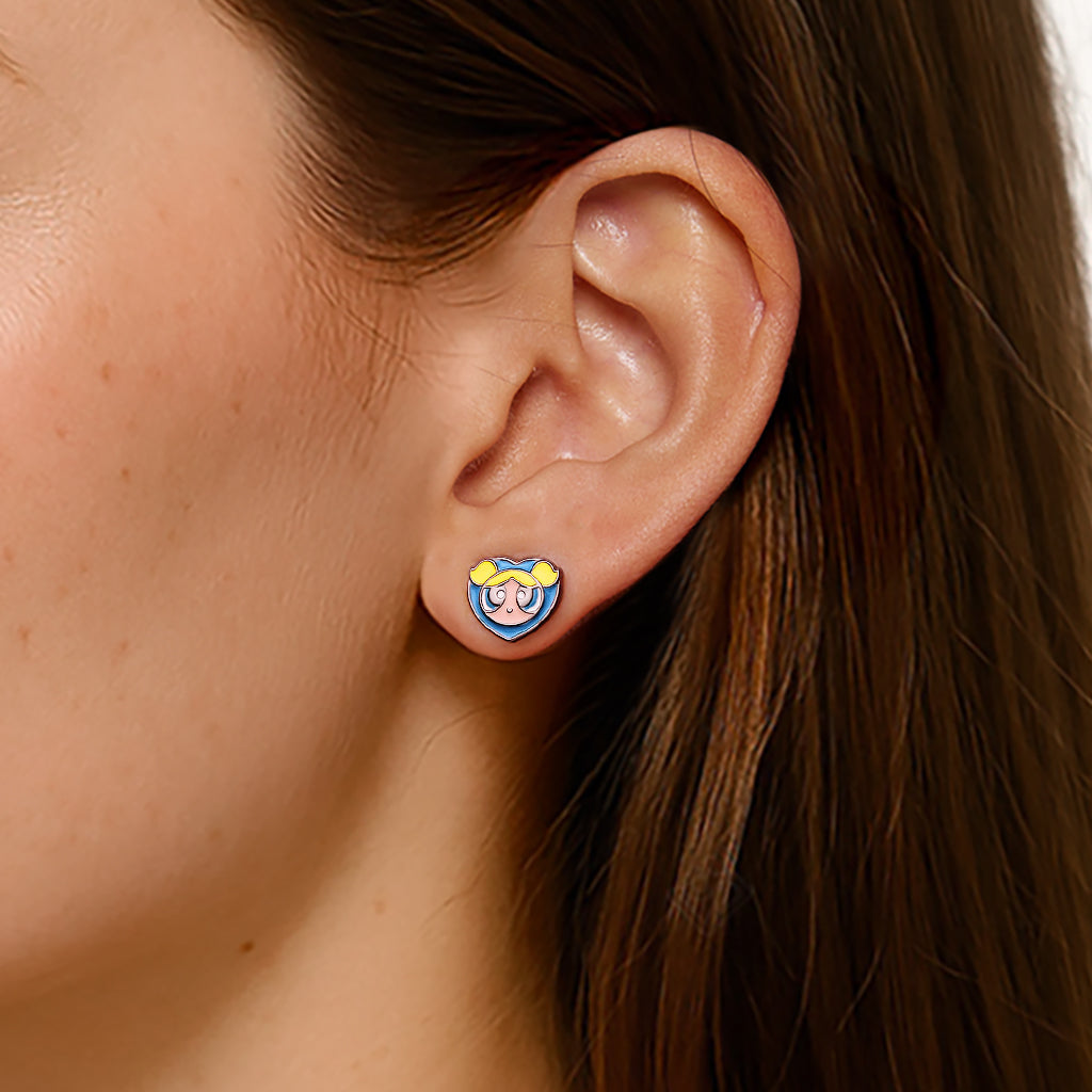 Gnoce The Powerpuff Girls Bubbles Stud Earrings_6