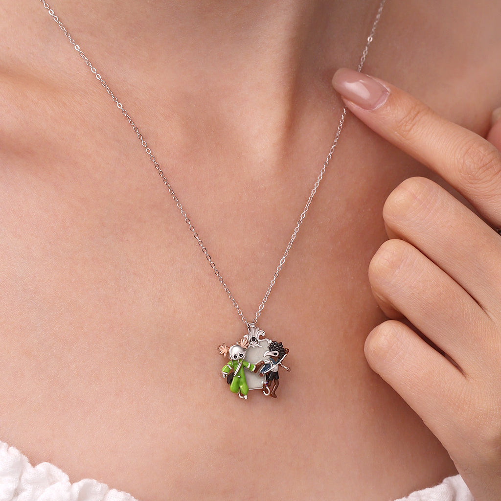 Gnoce Little Nightmares Badge Mirror Necklace_6