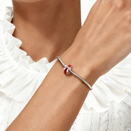 Gnoce Red Bow Stopper Charm_2