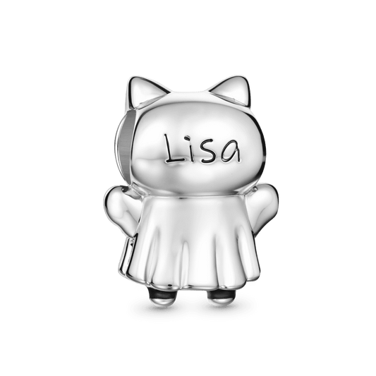 Gnoce Engravable Ghost Cat Charm_5