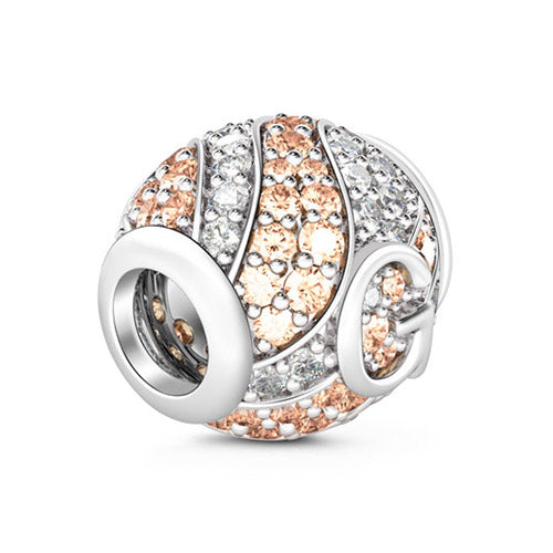 Gnoce “Letter G with Special Meaning for Special Person ”Made of 925 Sterling Silver Champagne & Clear CZ Letter G Charm_2