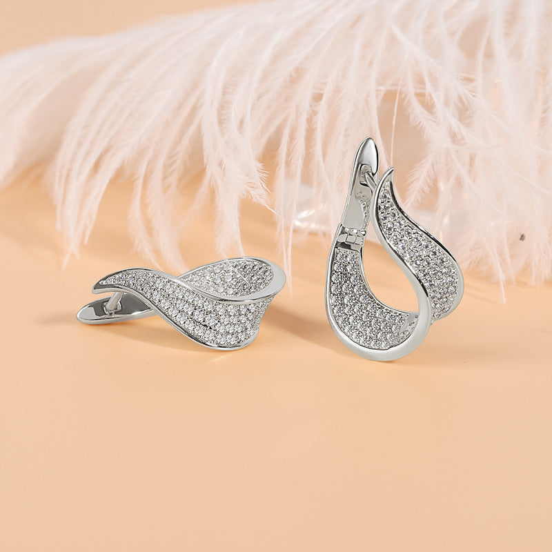 Hoop Stud Earrings Sterling Silver_2