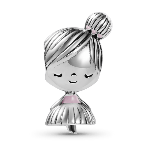 Little Girl Charm Bead Sterling Silver_1