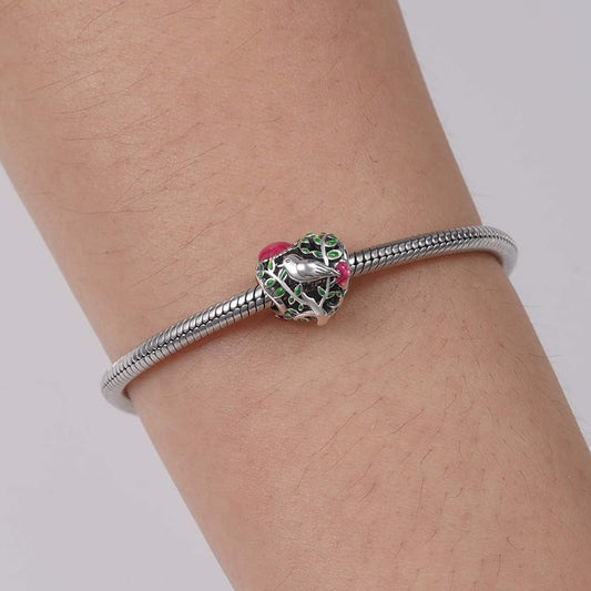 Bird in the Woods Charm Bead Sterling Silver_3