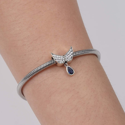 Angel's Wing Pendant Dangle Charm Sterling Silver_3