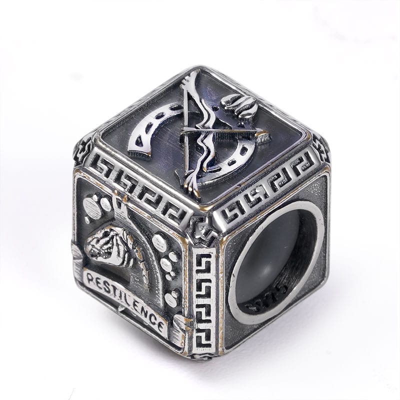 Four Horsemen of the Apocalypse Men's CharmBead Sterling Siver 18K Gold Plated fit Men's Bracelet Jewelry for Men_2