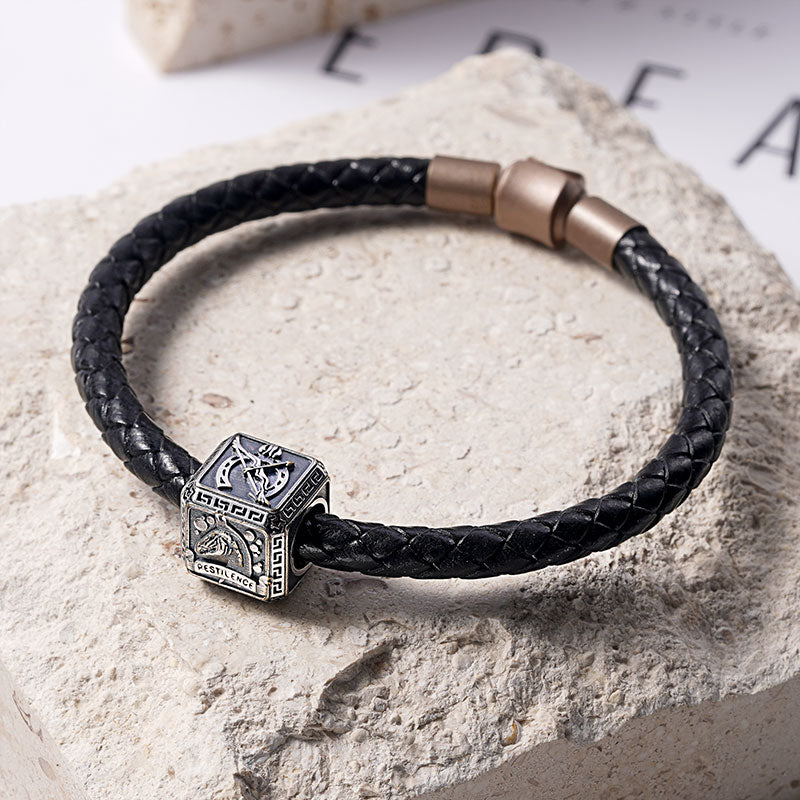 Four Horsemen of the Apocalypse Men's CharmBead Sterling Siver 18K Gold Plated fit Men's Bracelet Jewelry for Men_3