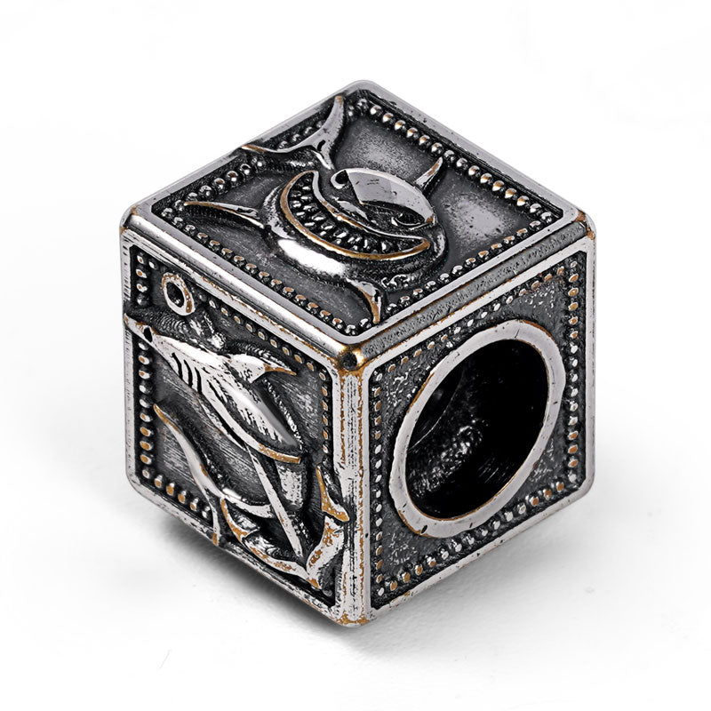 Sharks Men's Charm Bead Sterling Siver fit Men's Bracelet Jewelry for Men_2