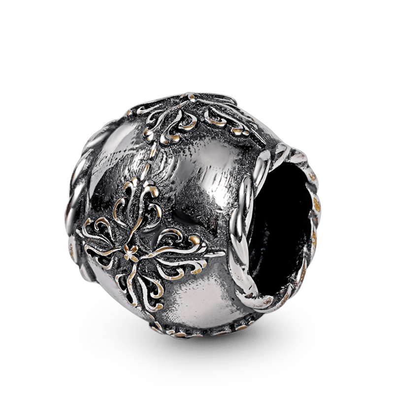 Retro Style Men's Charm Bead Sterling Siver fit Men's Bracelet Jewelry for Men_2