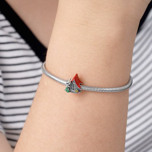 Fairy Tale House Charm Bead Sterling Silver_3