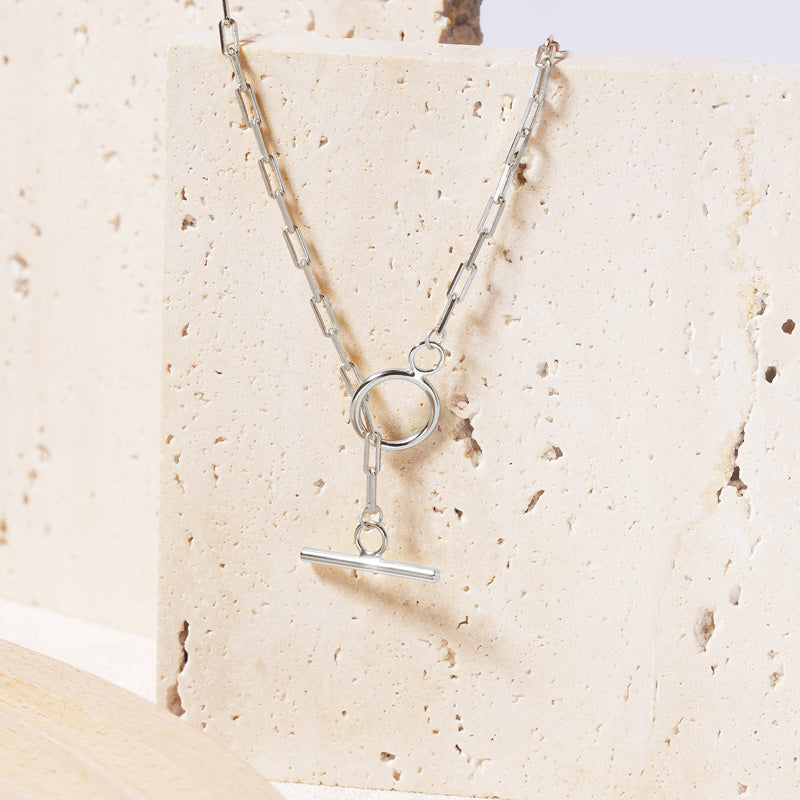 OT Buckle Chain Necklace Sterling Silver_2