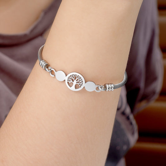 Hallow Lifetree Bracelet Silver Plated_3