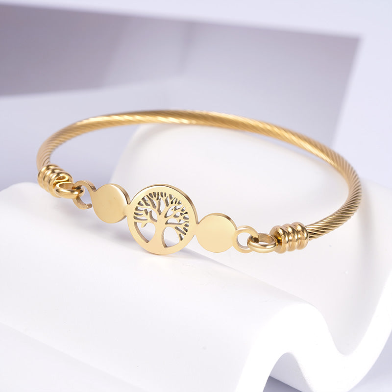Hallow Lifetree Bracelet Gold Plated_2