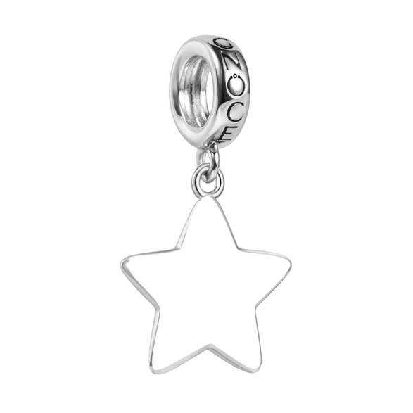 Gnoce Engravable Star Pendant Dangle Charm