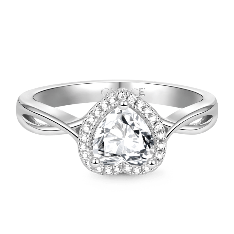 Gnoce Sparkling Twisted Promise Heart Ring_2