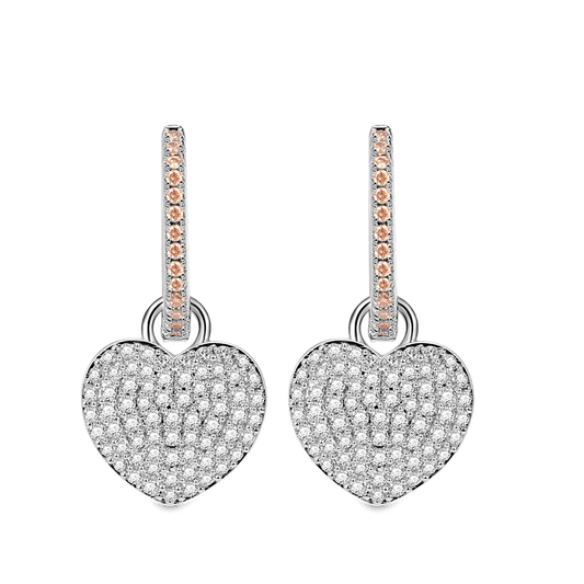 Gnoce Sparkling Pave Gems Heart Hoop Earrings_1