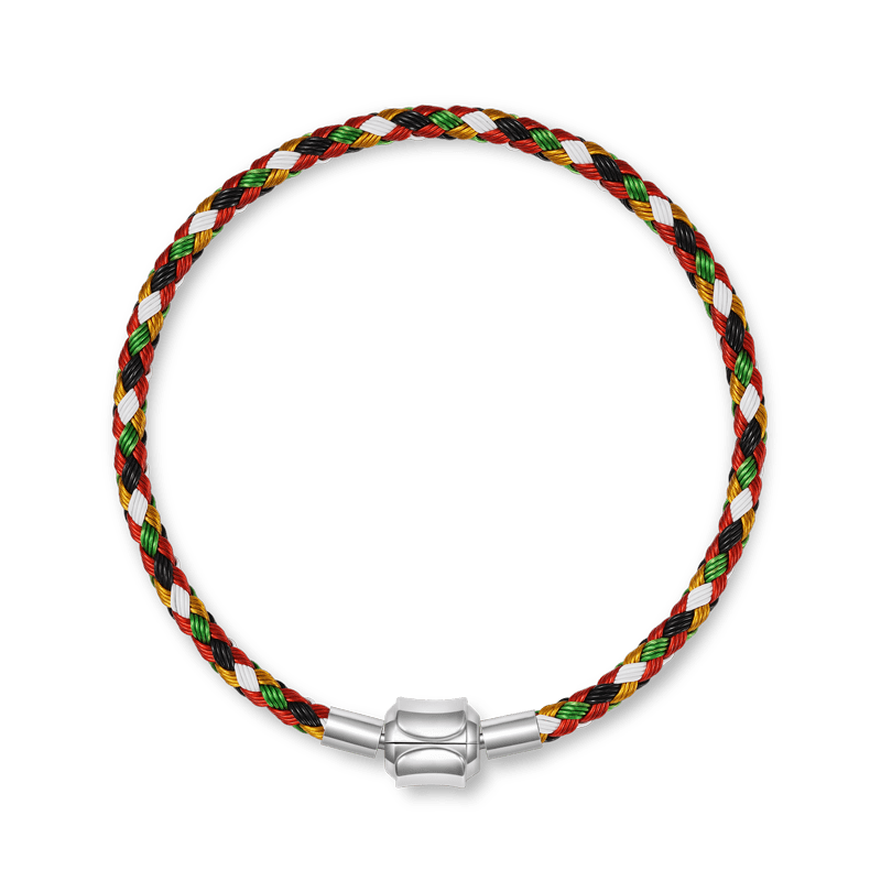 Gnoce Multicolor Basic Bracelet with 2 Pieces of Stoppers_2