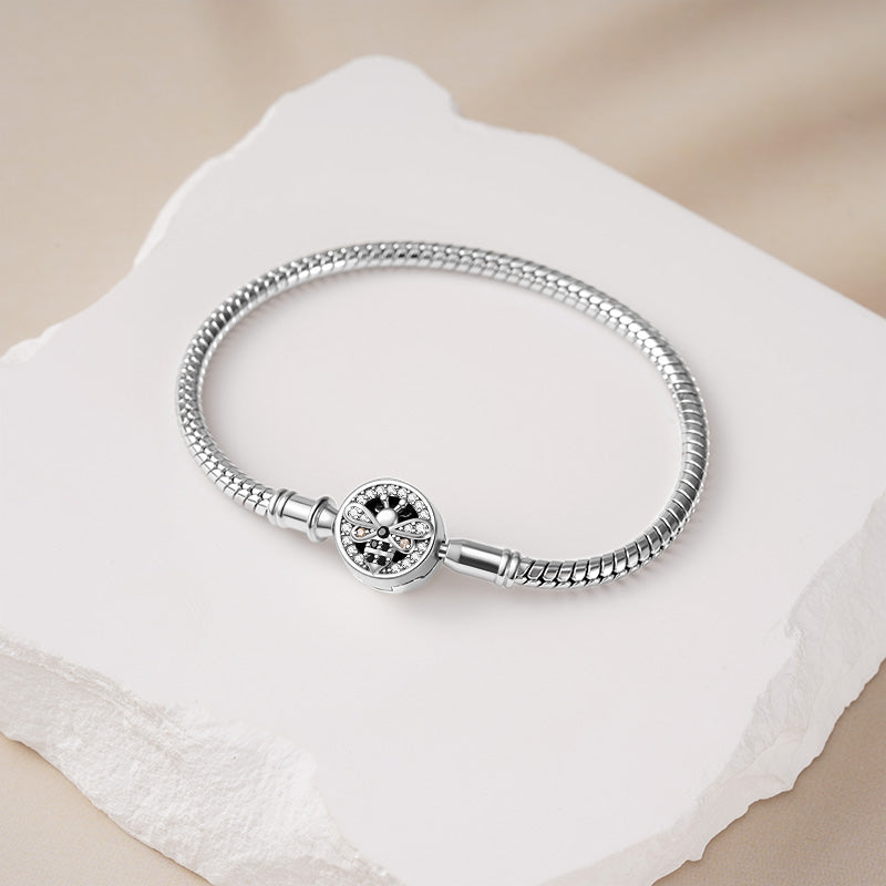 Gnoce Dancing Bee Basic Snake Chain Bracelet_2