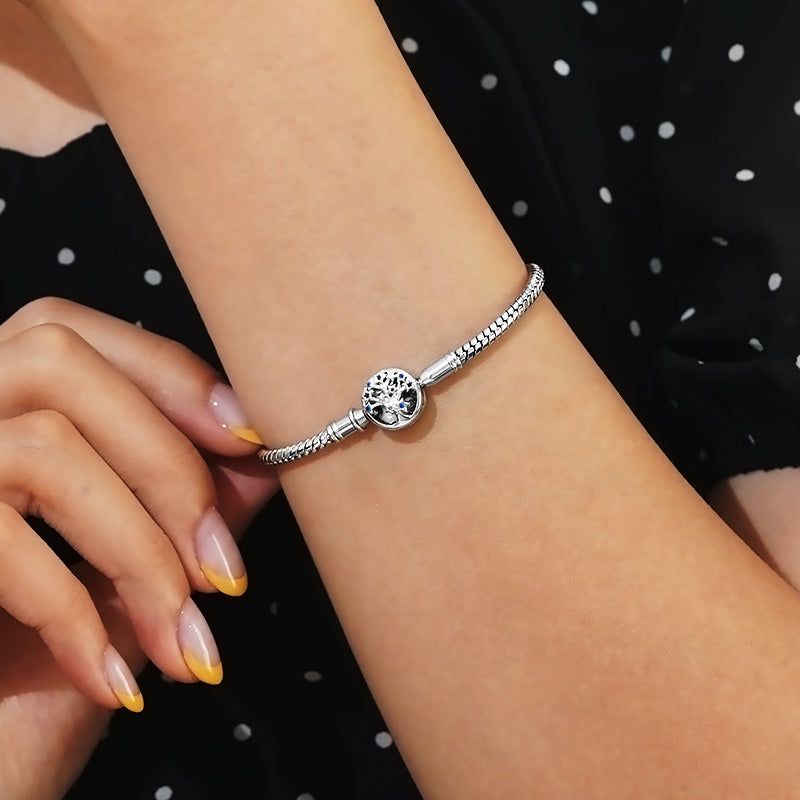 Gnoce Tree of Life Basic Snake Chain Bracelet_5