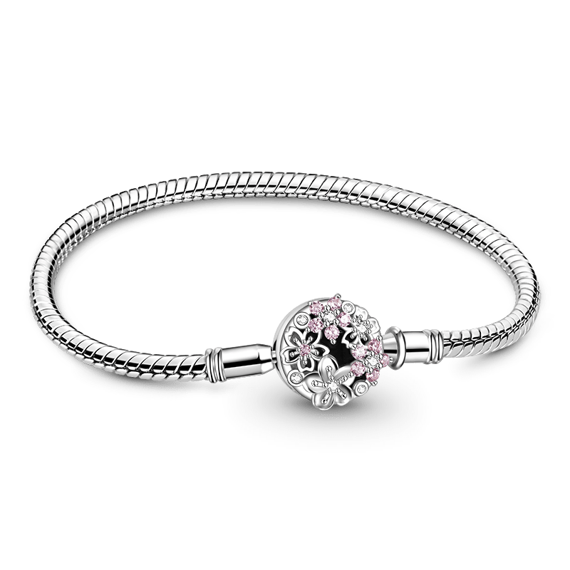 Gnoce Blooming Flowers Basic Snake Chain Bracelet_1