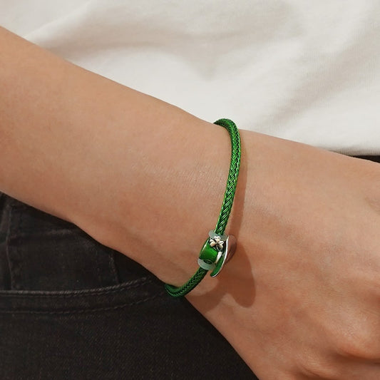 Gnoce Green Basic Bracelet with 2 Pieces of Stoppers_5