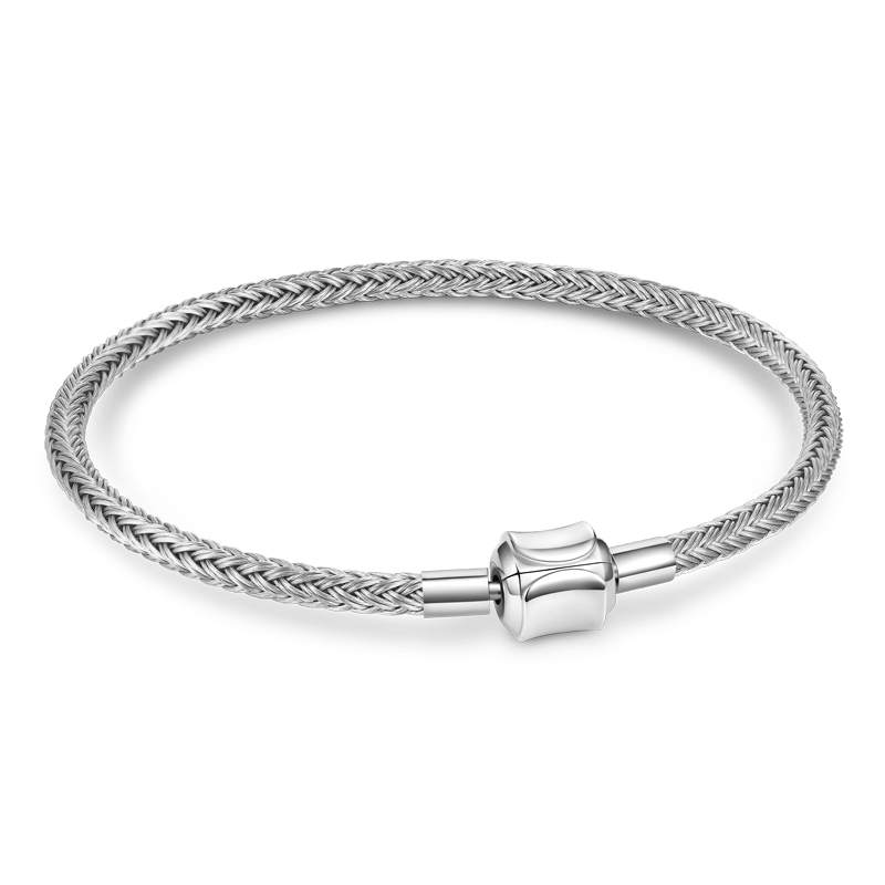 Gnoce Grey Basic Bracelet with 2 Pieces of Stoppers_1