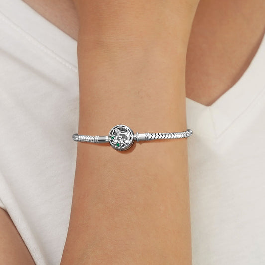 Gnoce Spring Bird Basic Snake Chain Bracelet_5