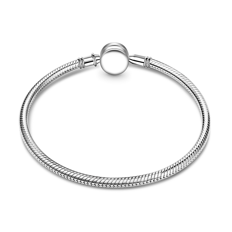 Gnoce Retro Lotus Basic Snake Chain Bracelet_2