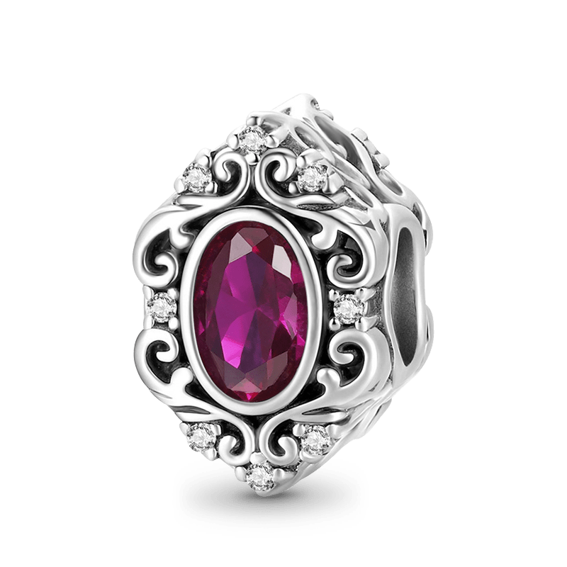 Gnoce Vintage Red CZ Stone Charm_1