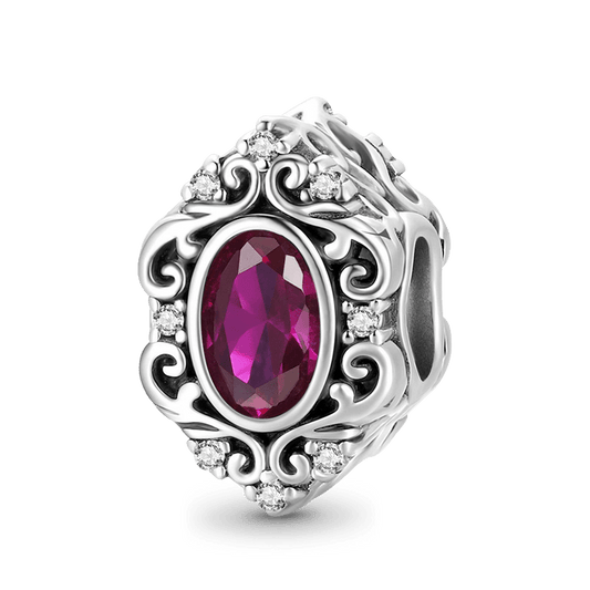 Gnoce Vintage Red CZ Stone Charm_1