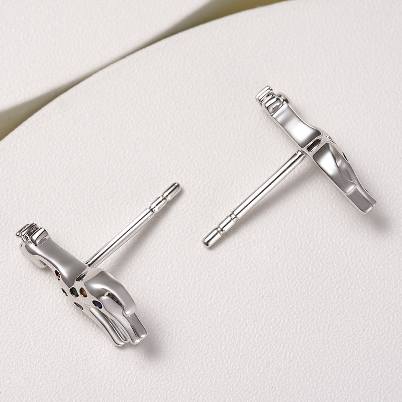 Gnoce Lovely Deer Stud Earrings_2