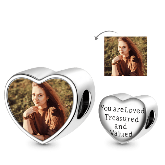 Gnoce "You're the Best " Heart Personalized Photo Charm_1