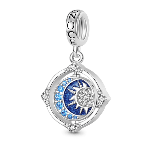 Gnoce Rotated Moon & Sun Pendant Dangle Charm_1