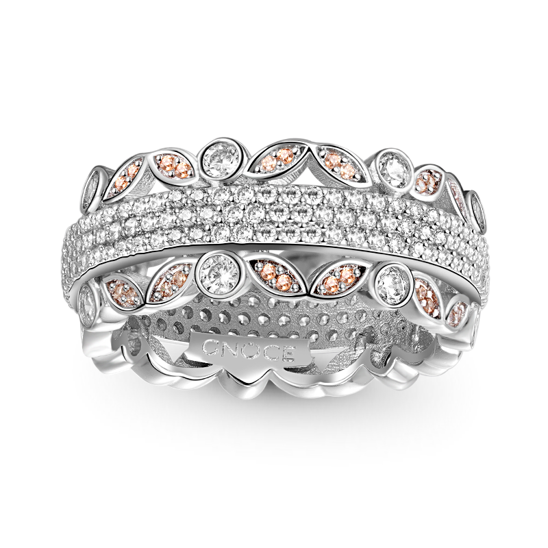 Wide Paved Band Ring 925 Sterling Silver with Clear CZ Stones_1