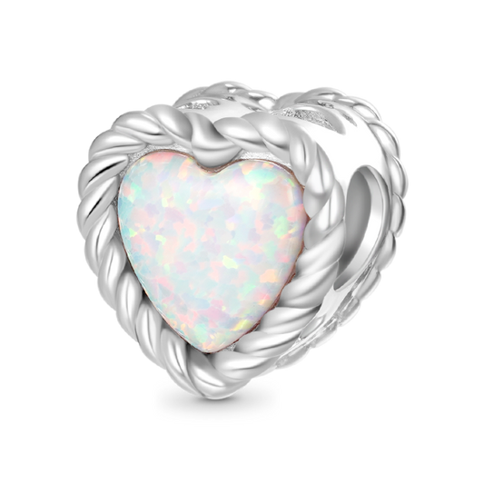 Gnoce Minimalist Natural Opal Heart Charm_1