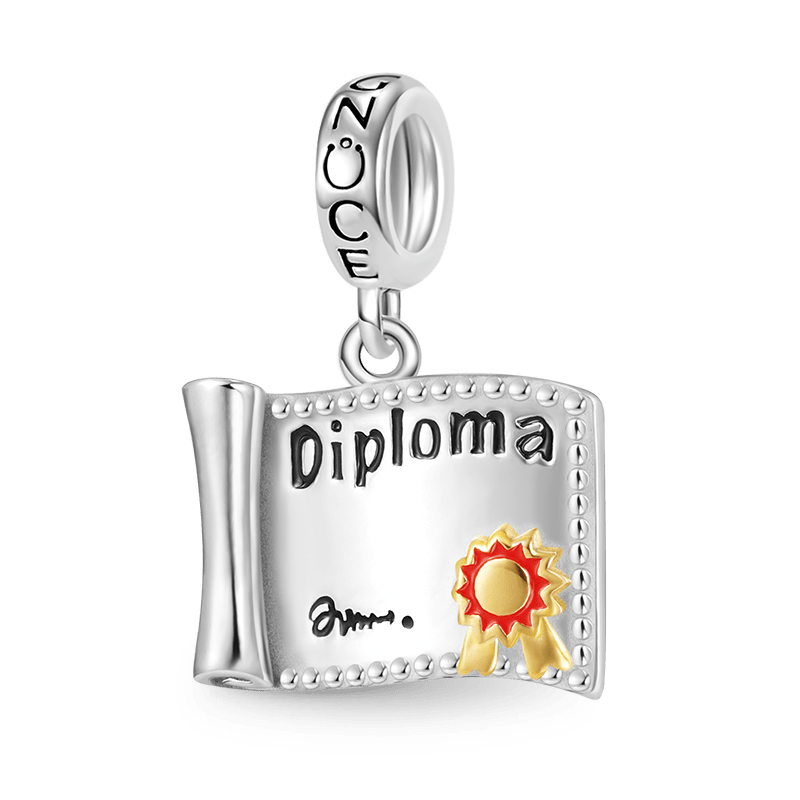Gnoce School Diploma Pendant Dangle Charm_1